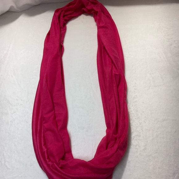 Elegant Hot Pink Infinity Scarf - Picture 2 of 6